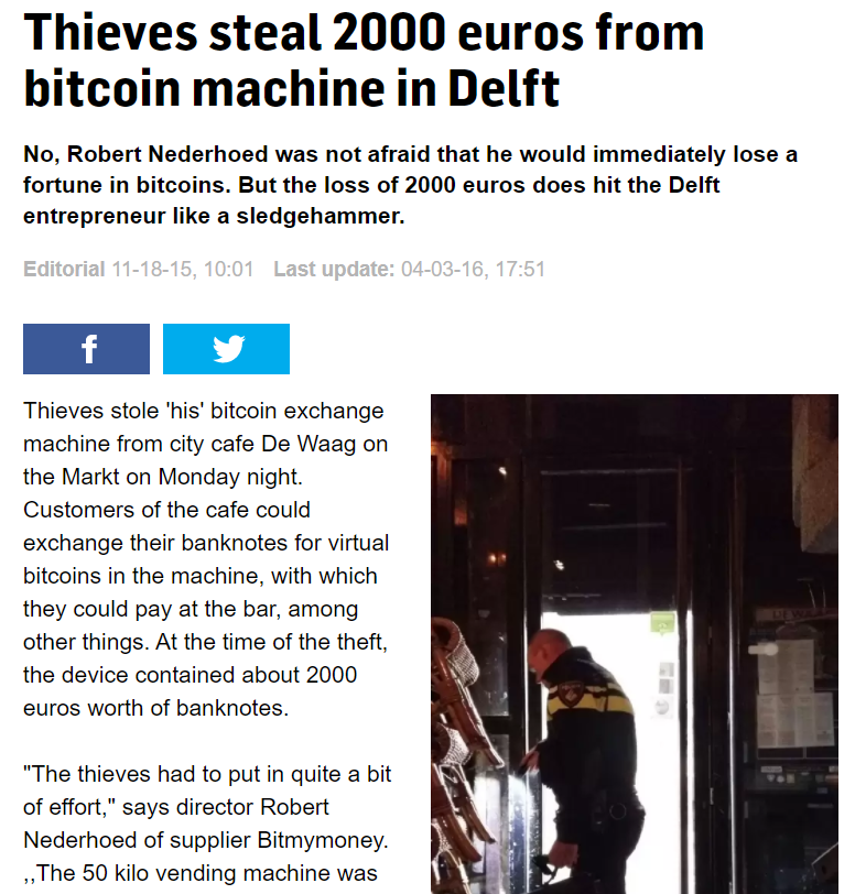 All known physical attacks on Bitcoin and other cryptocurrencies from 2014 to 2022